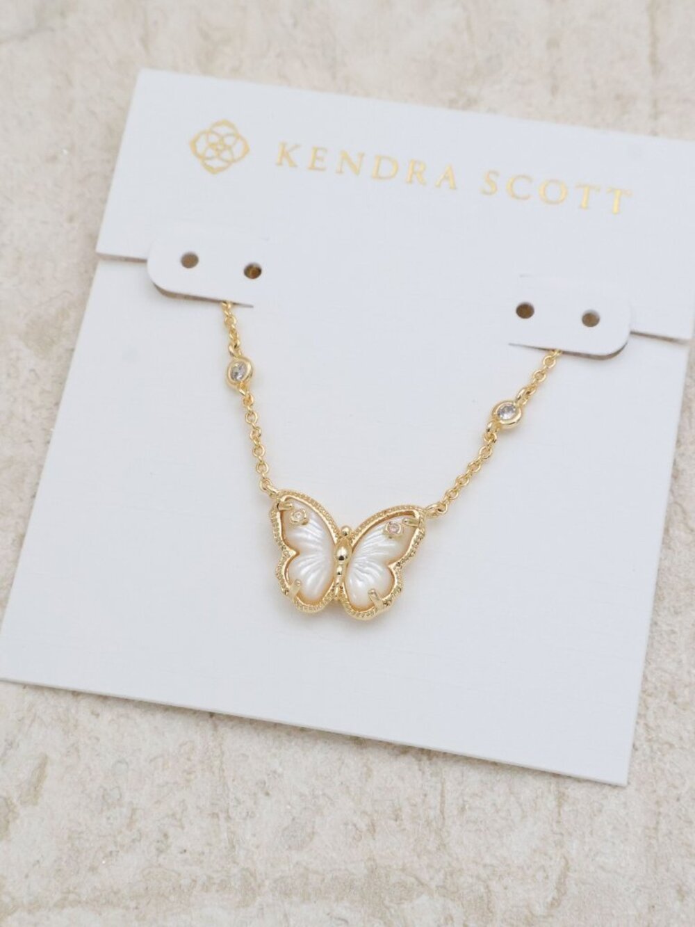 Kendra Scott Cailey Butterfly Gold Pendant Necklace